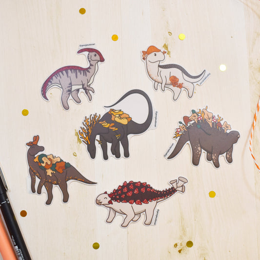 Mushroom Dino Sticker Pack