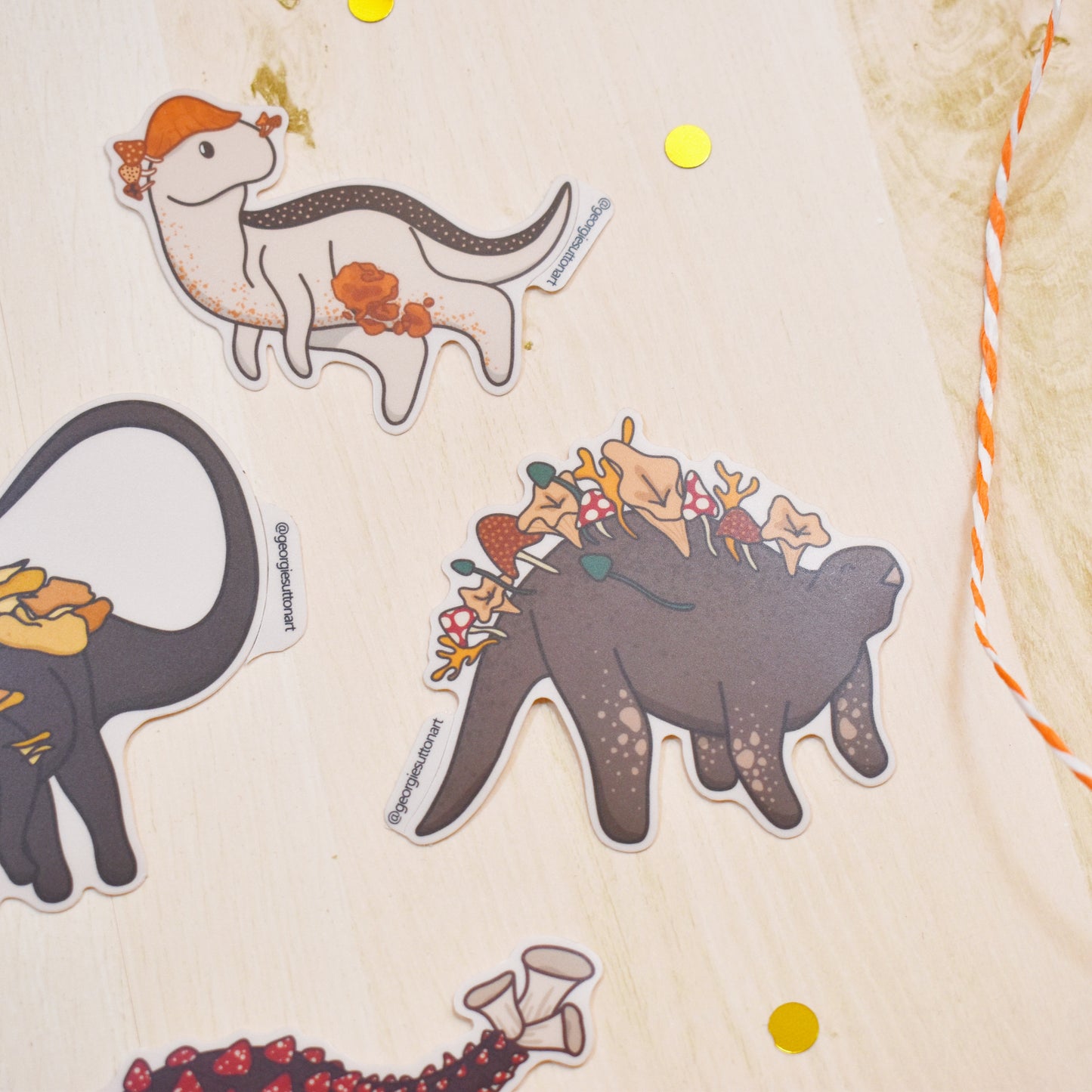 Mushroom Dino Sticker Pack