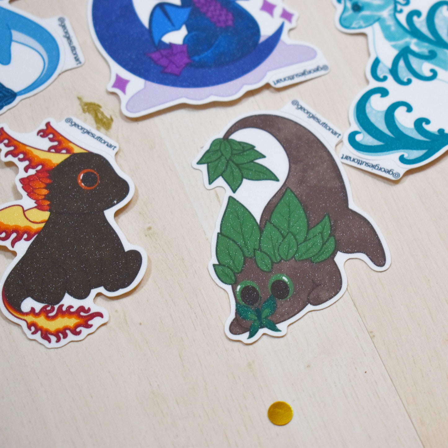 Elemental Dragons Sticker Pack