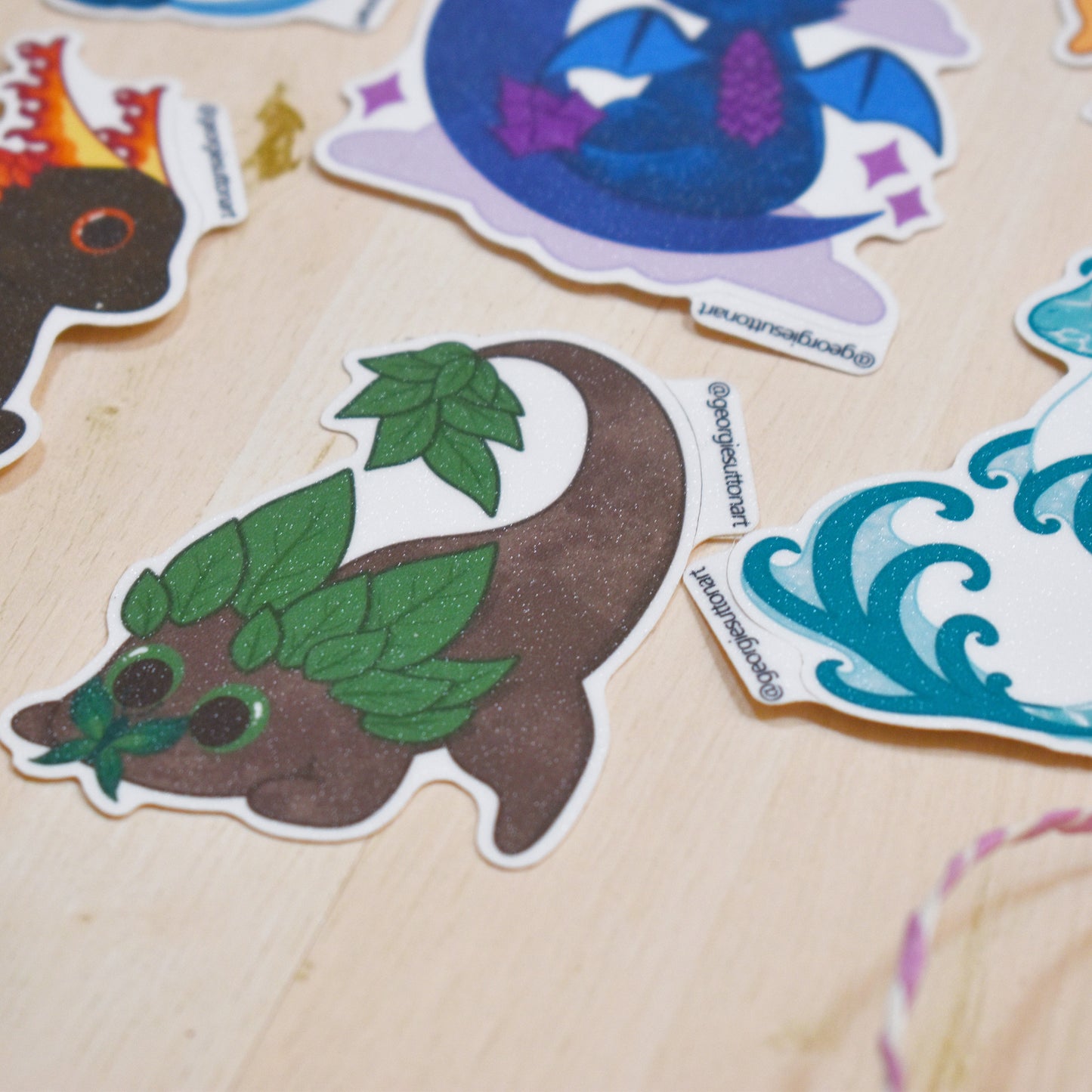 Elemental Dragons Sticker Pack