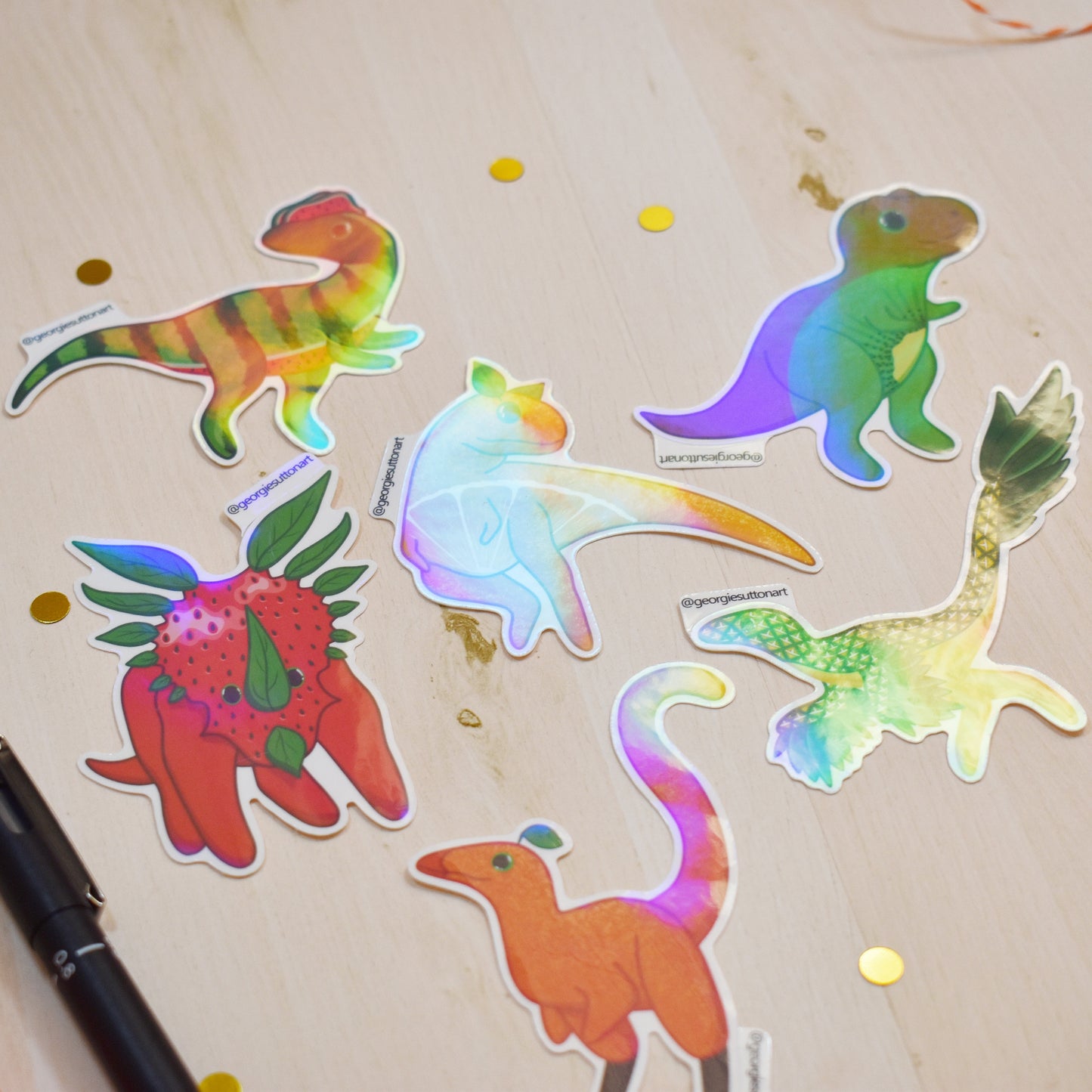Fruity Dino Sticker Pack