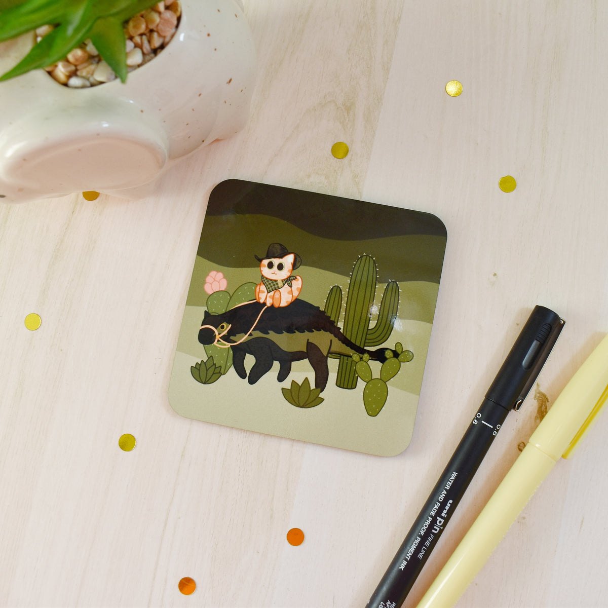 Cowboy Cat & Dino Coaster