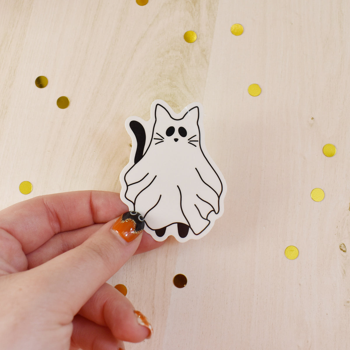 Ghost Cat Temp Tattoo