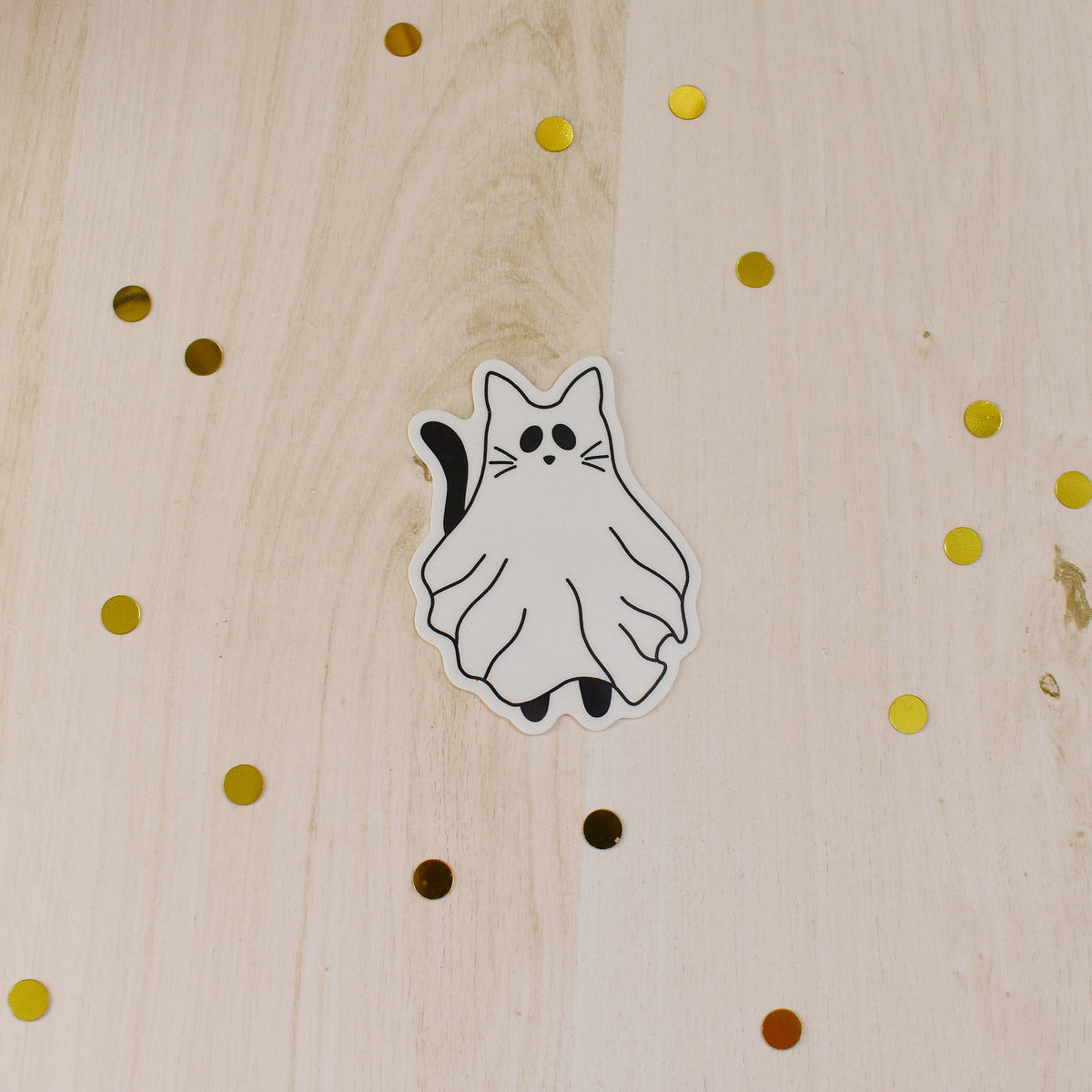 Ghost Cat Temp Tattoo
