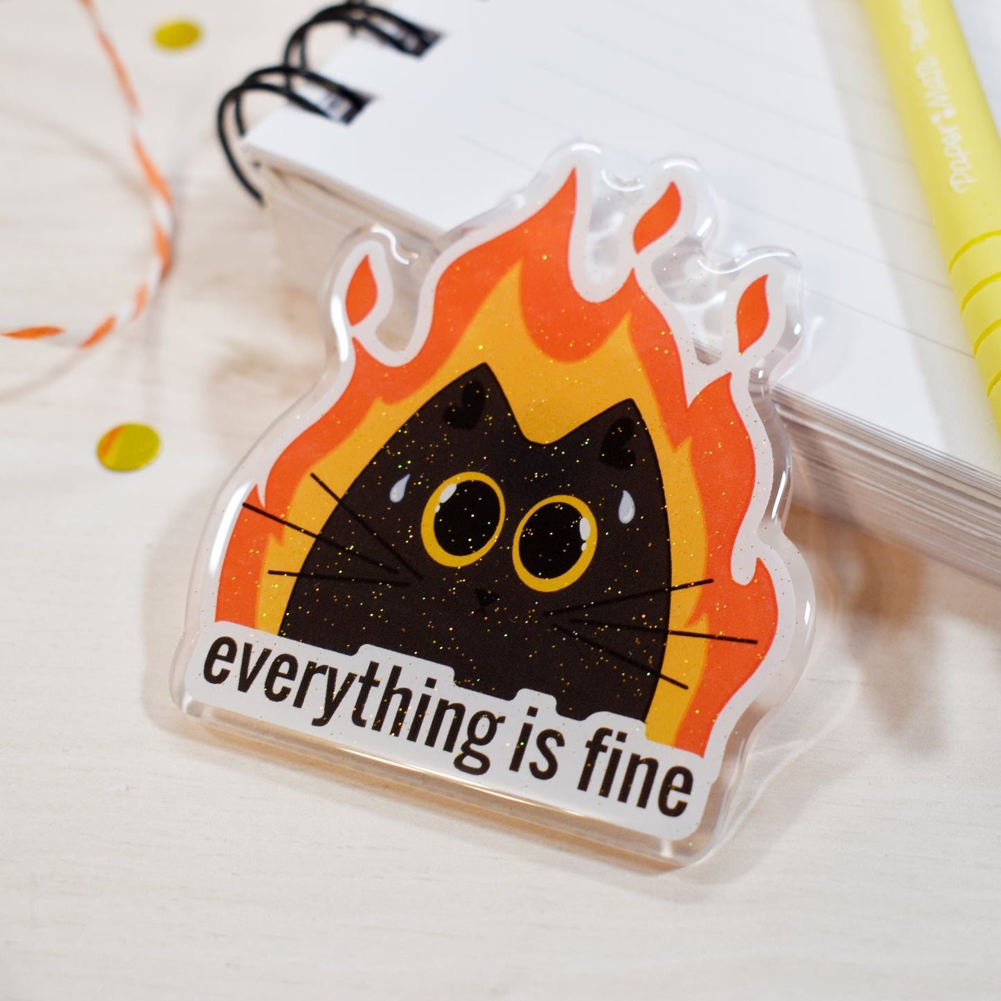 Fire Cat Magnet