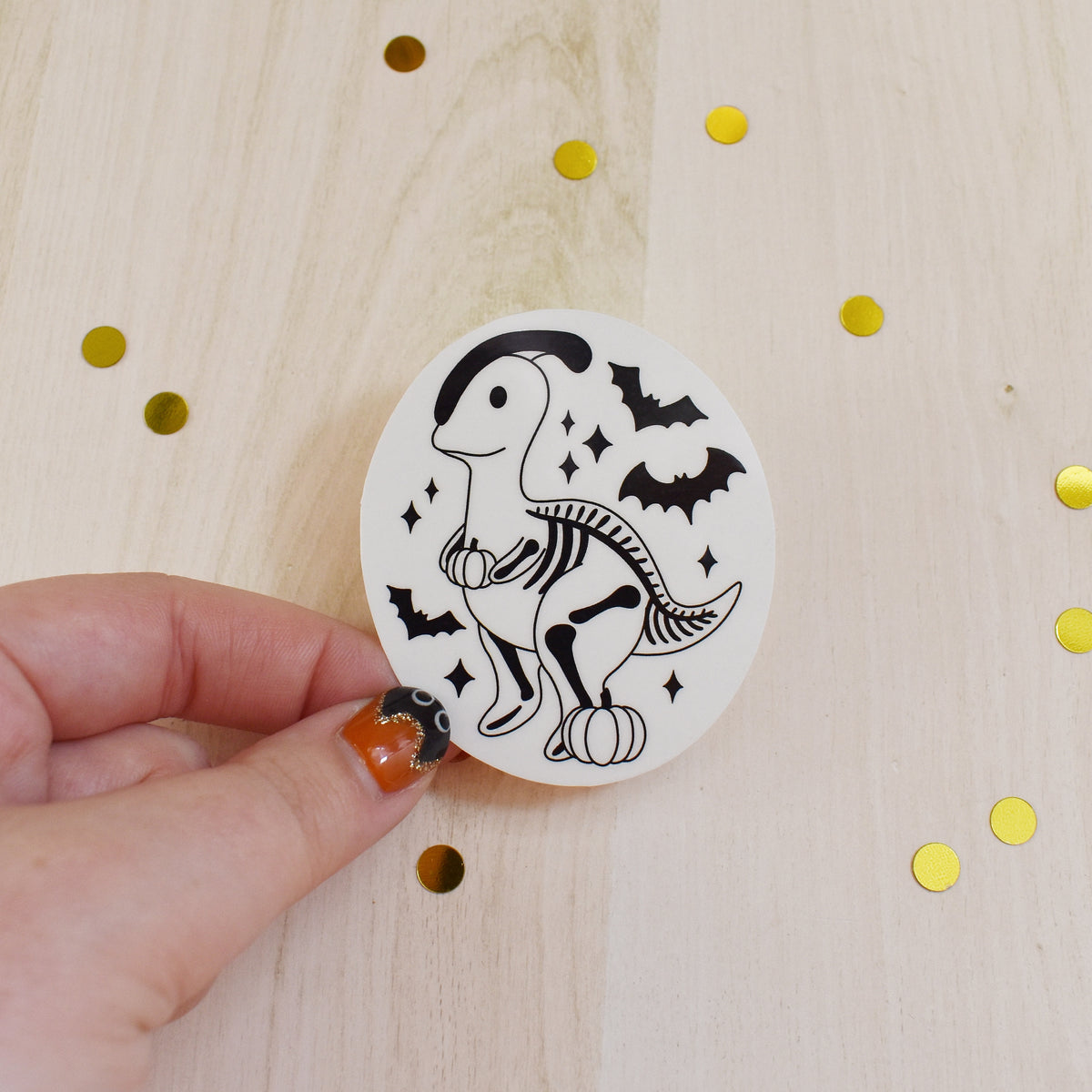 Halloween Dino Temp Tattoo