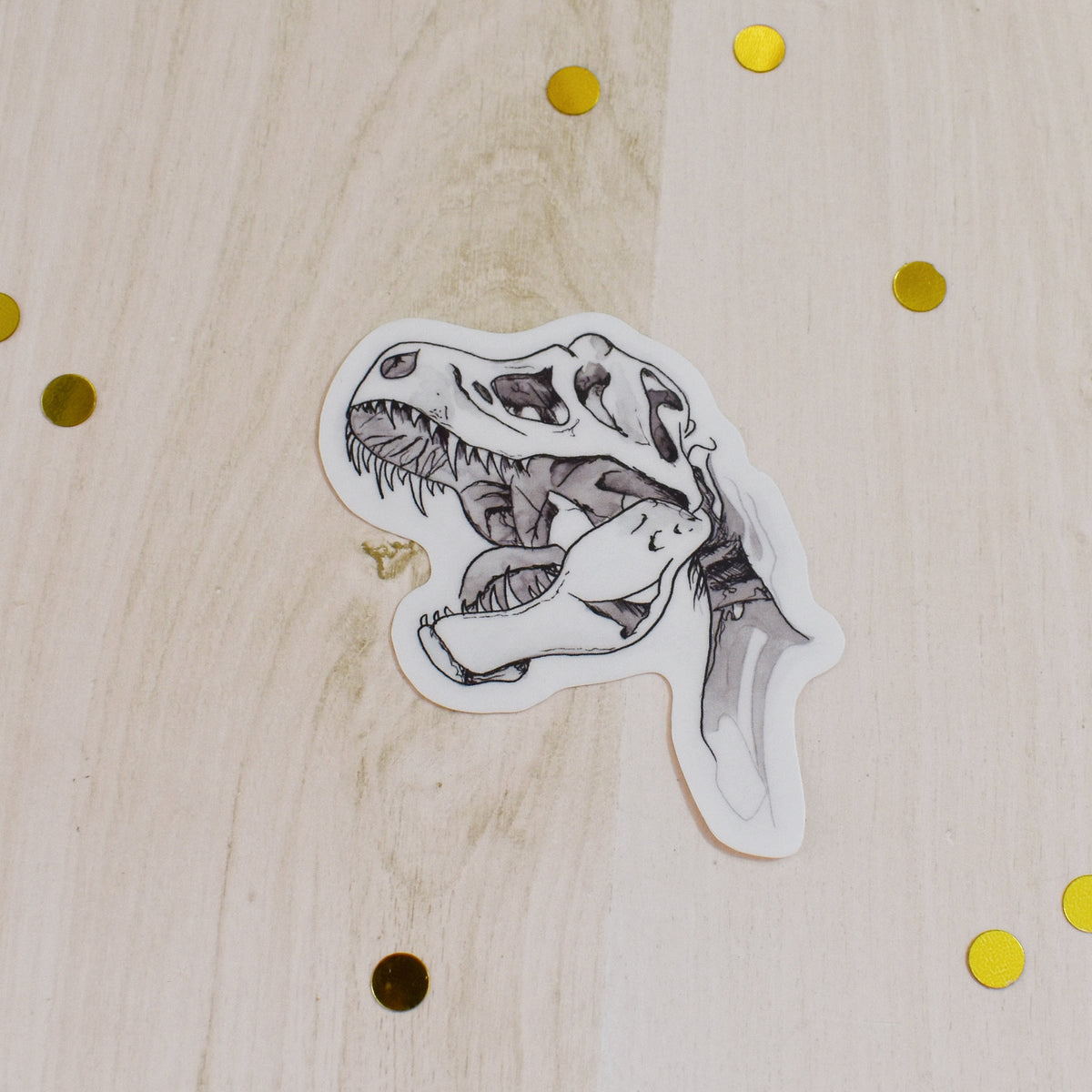 Inked T-Rex Dino Temp Tattoo