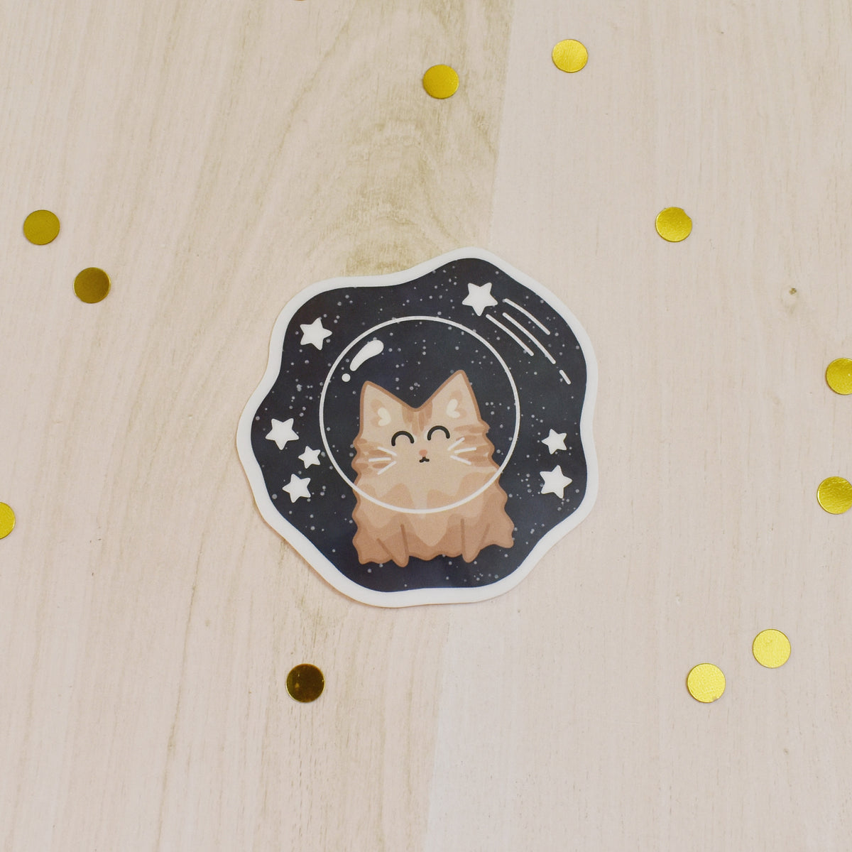 Space Cat Temp Tattoo
