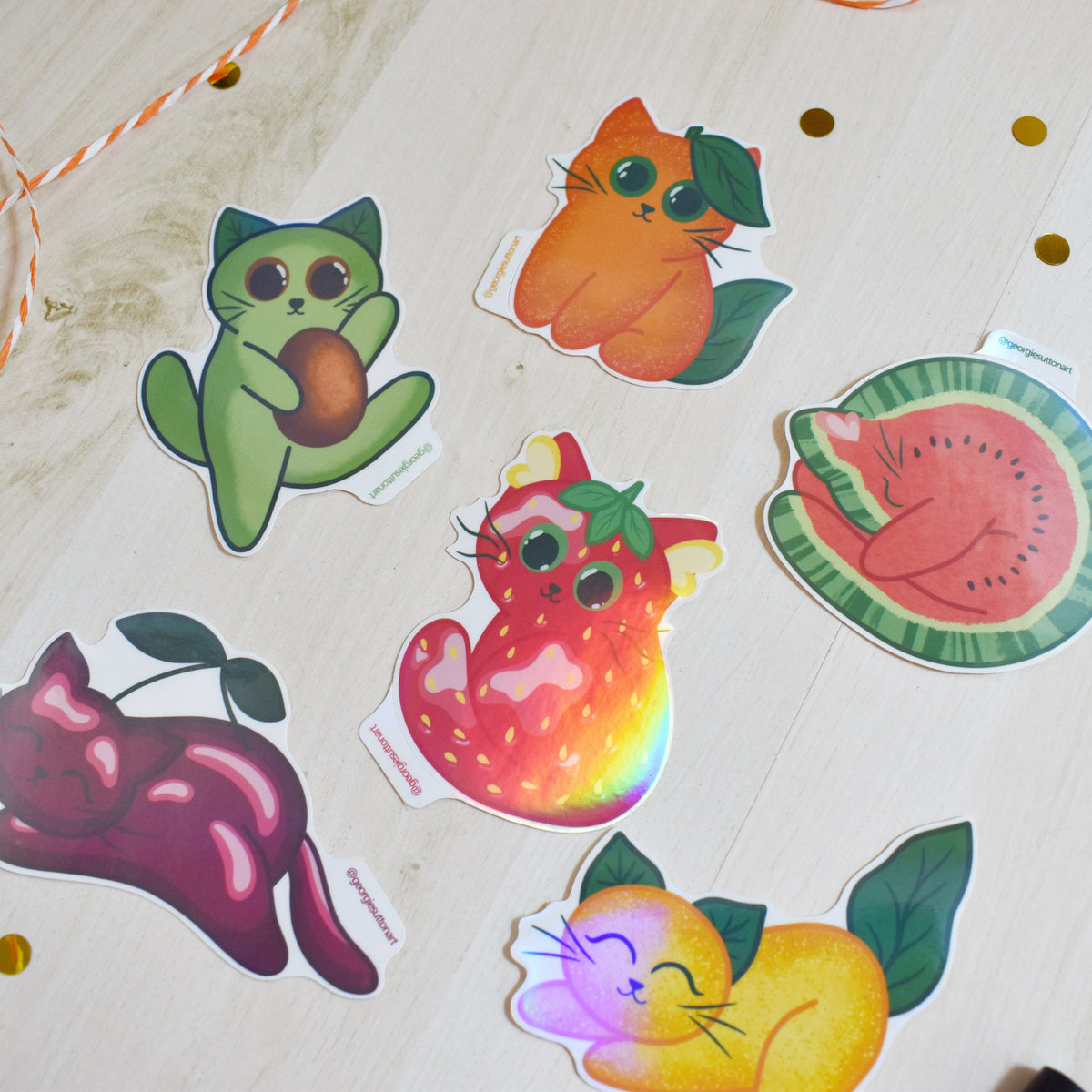 Fruity Cat Sticker Pack