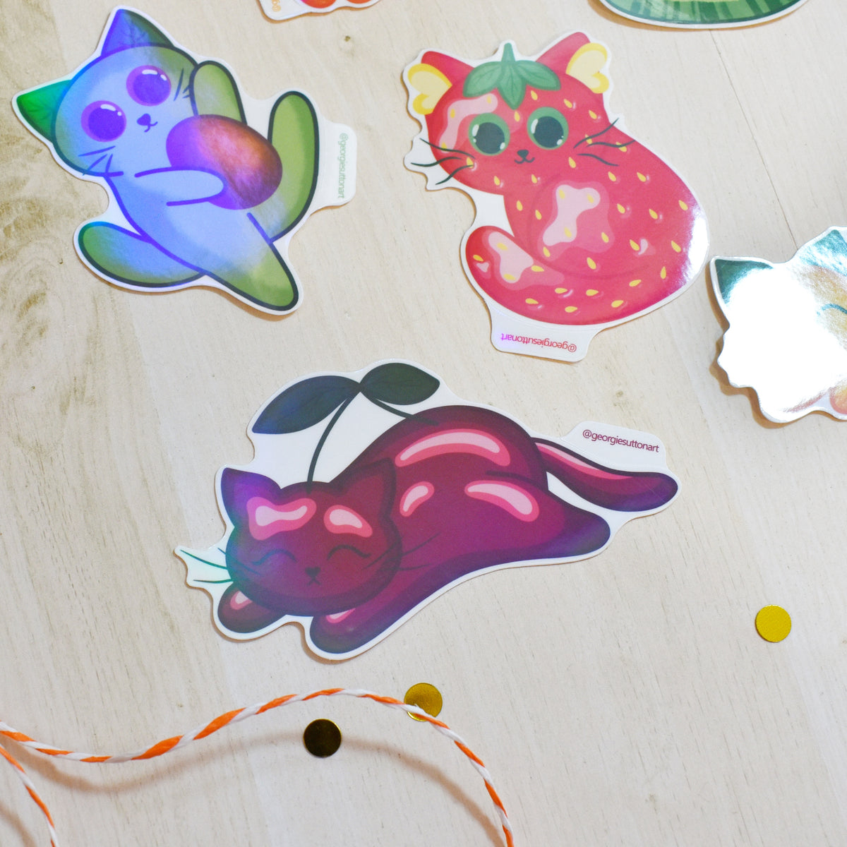 Fruity Cat Sticker Pack