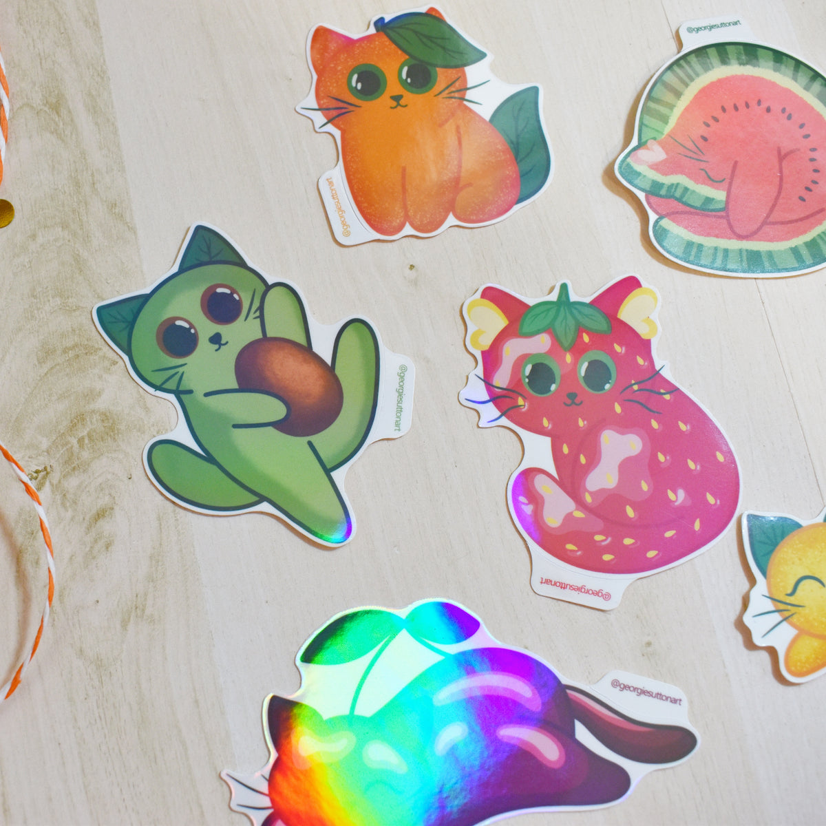 Fruity Cat Sticker Pack