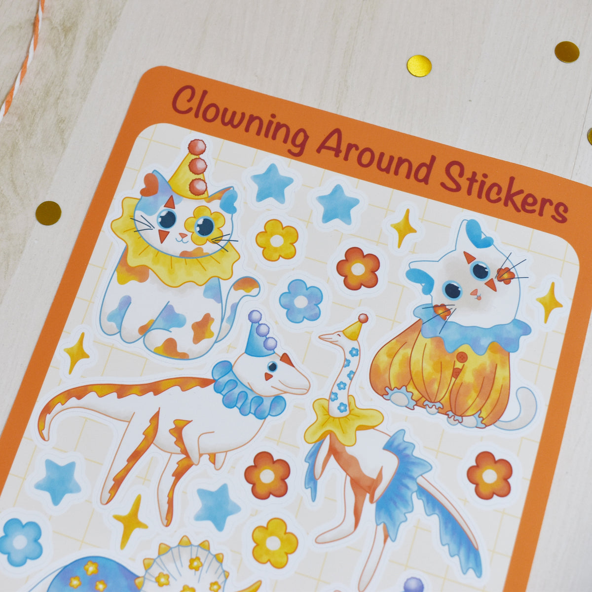 Clowning Around Sticker Sheet