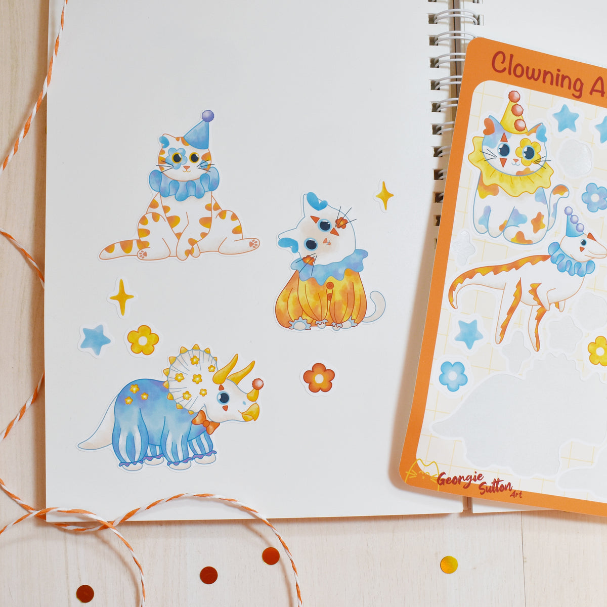 Clowning Around Sticker Sheet