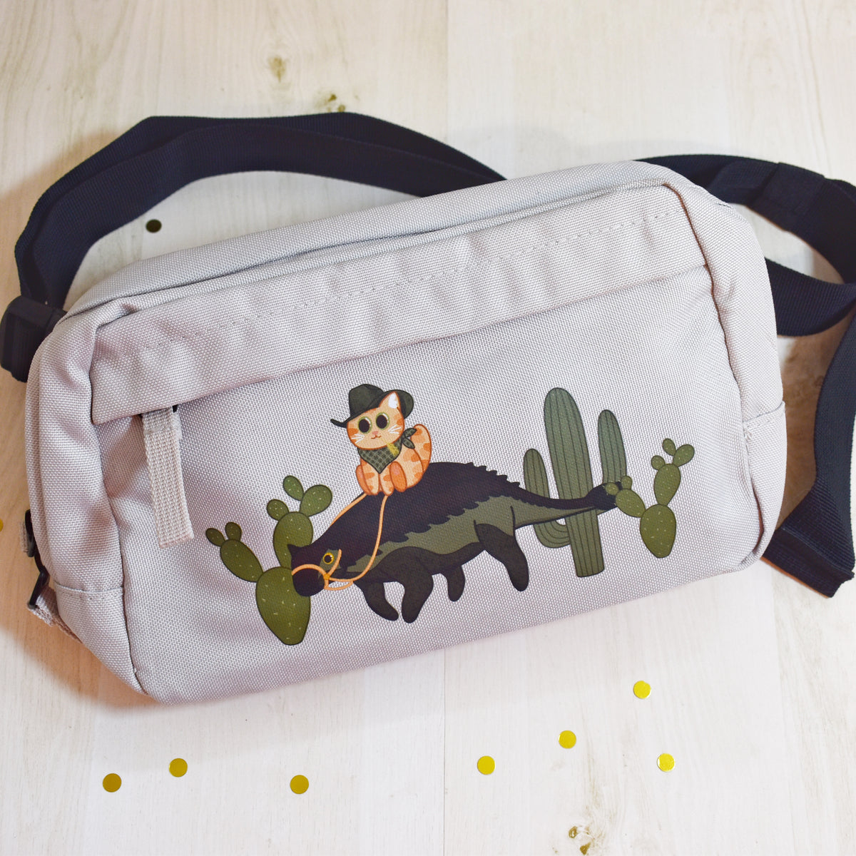 Cowboy Cat & Dino Bum Bag