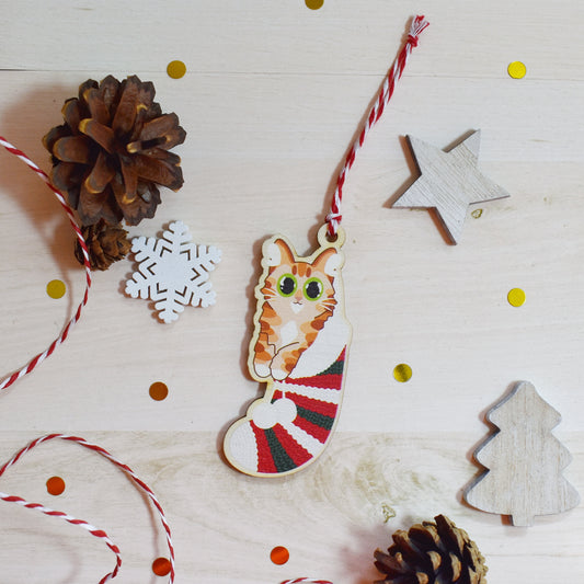Orange Cat Bauble
