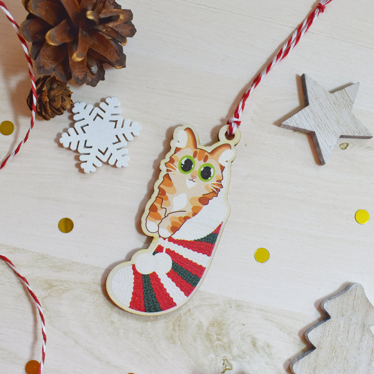 Orange Cat Bauble