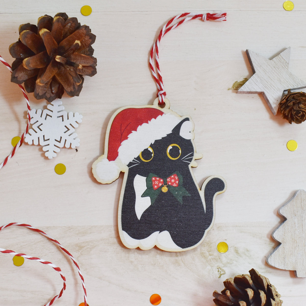 Tuxedo Cat Bauble