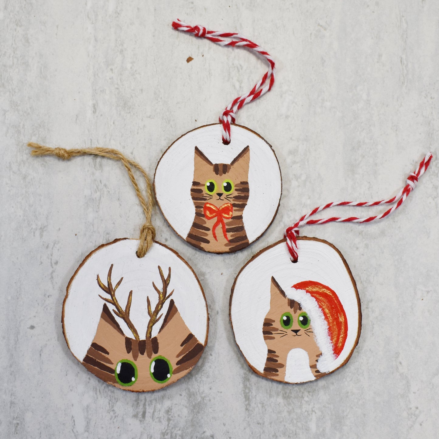 Brown Tabby Cat Baubles