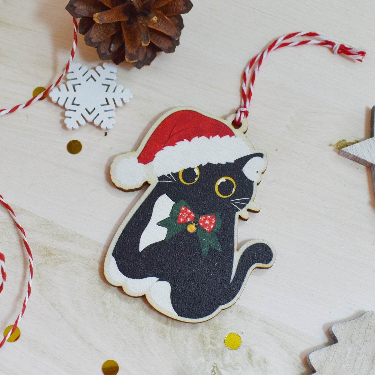Tuxedo Cat Bauble