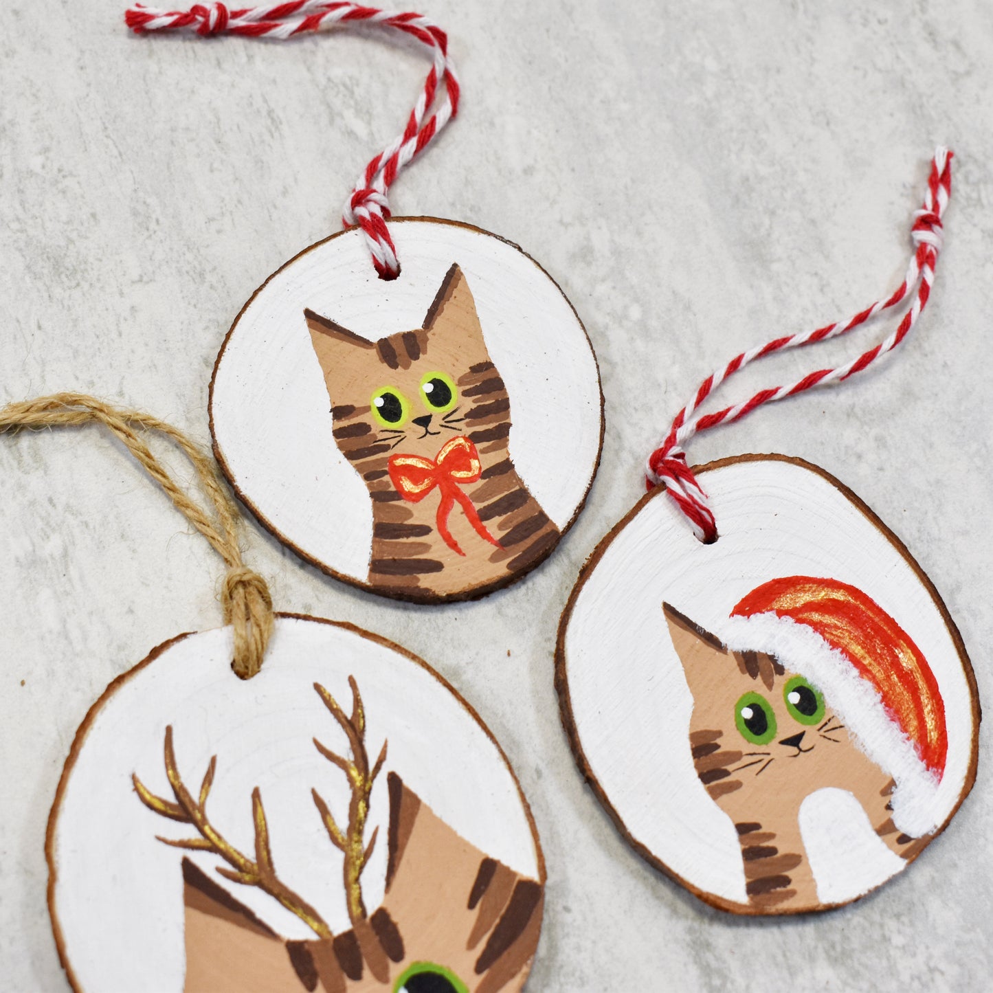 Brown Tabby Cat Baubles