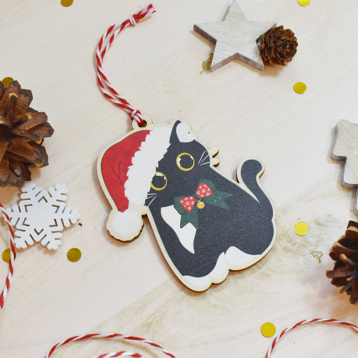 Tuxedo Cat Bauble