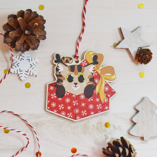 Brown Tabby Cat Bauble