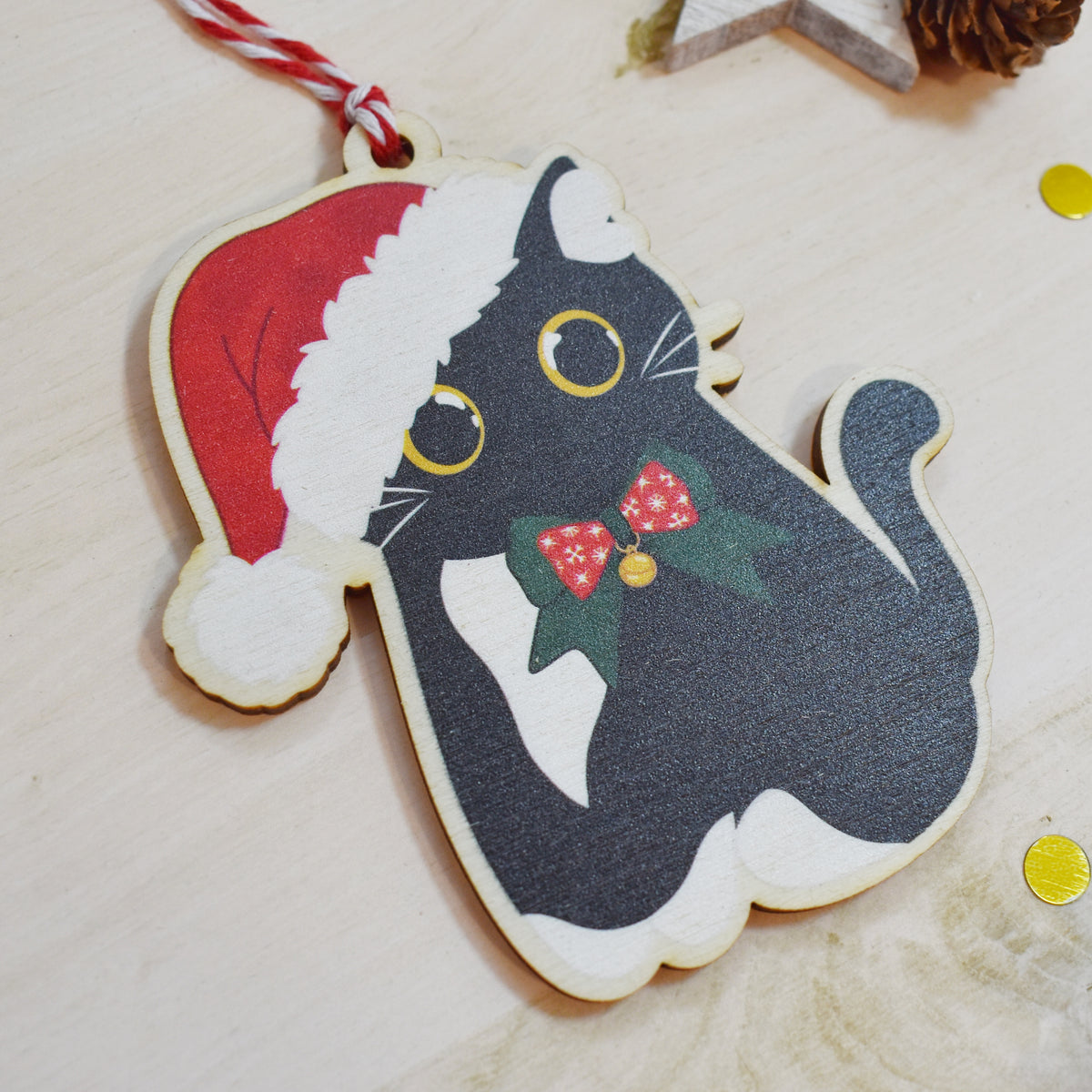 Tuxedo Cat Bauble