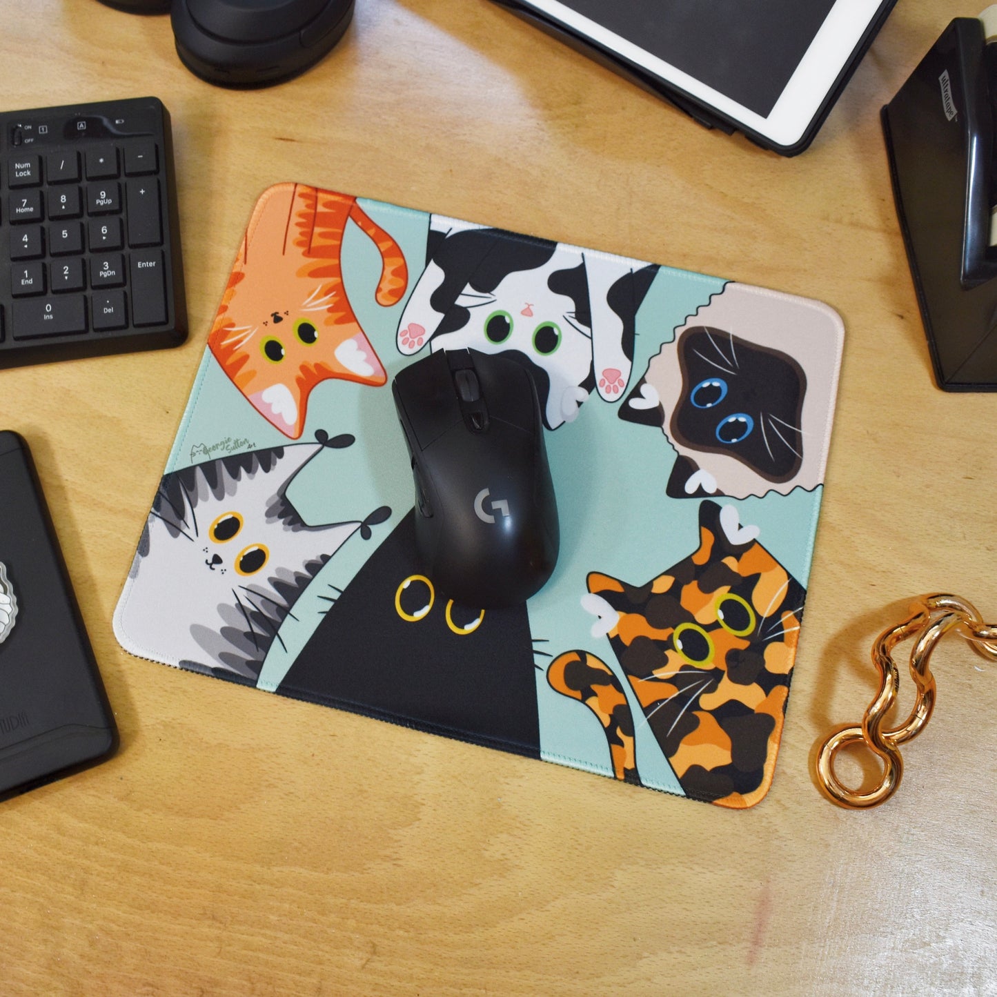 Chunky Cats Mousepad