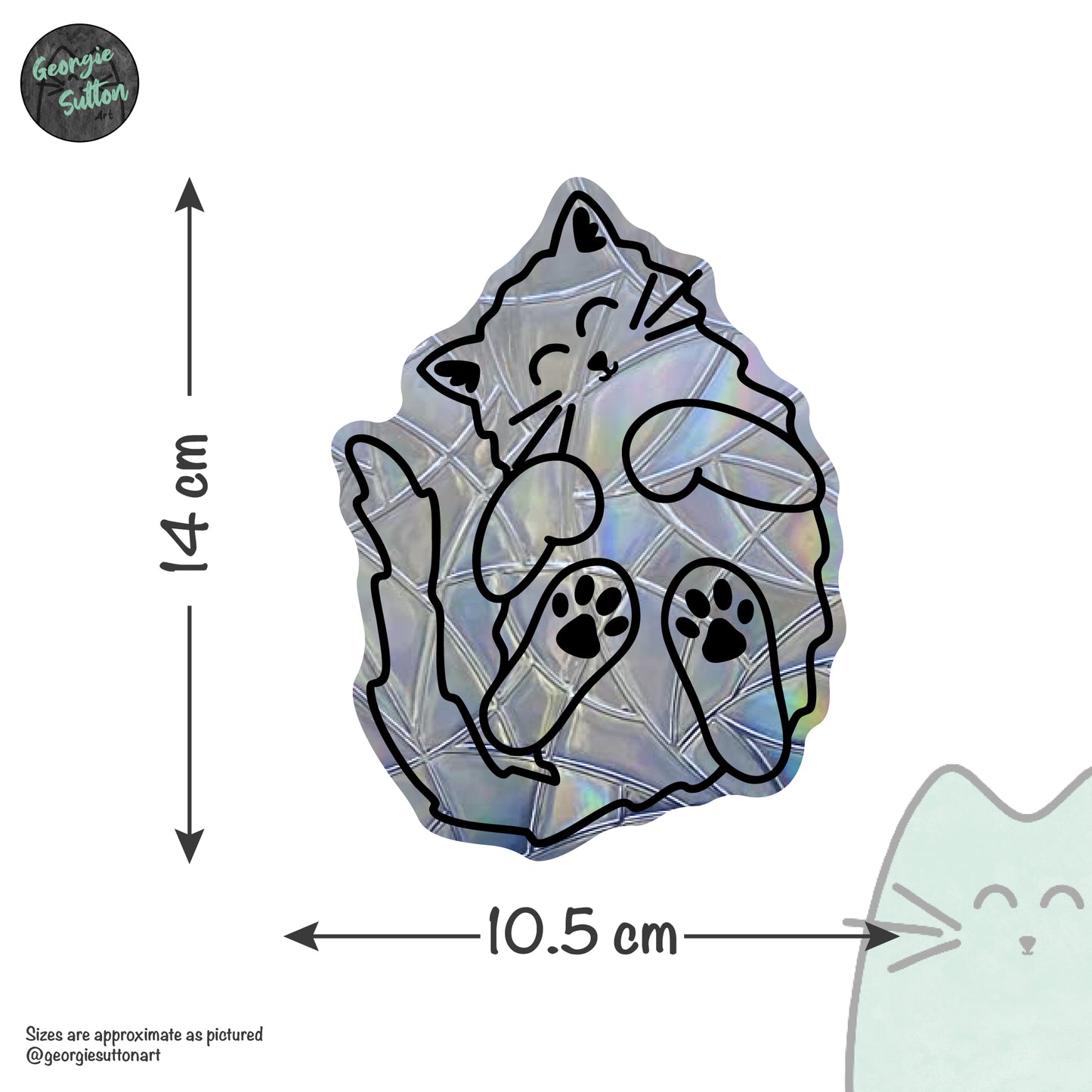 Sleepy Cat Suncatcher