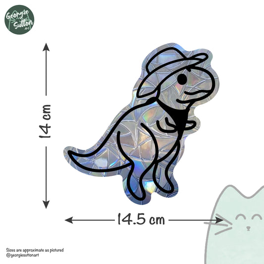 Cowboy Dinosaur Suncatcher