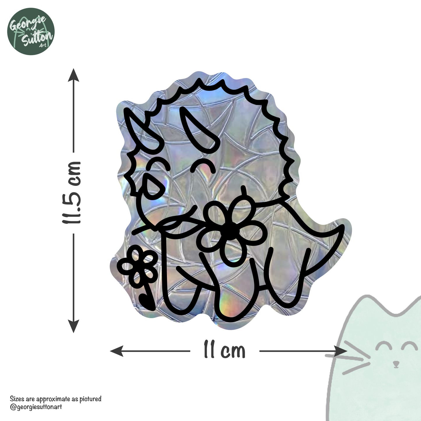 Cottagecore Dinosaur Suncatcher