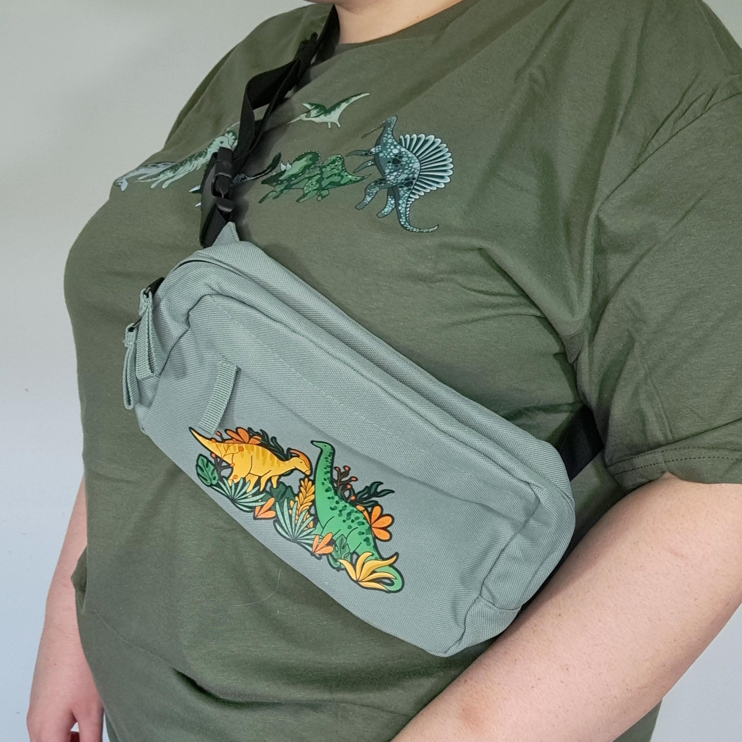 Floral Dinosaur Bum Bag