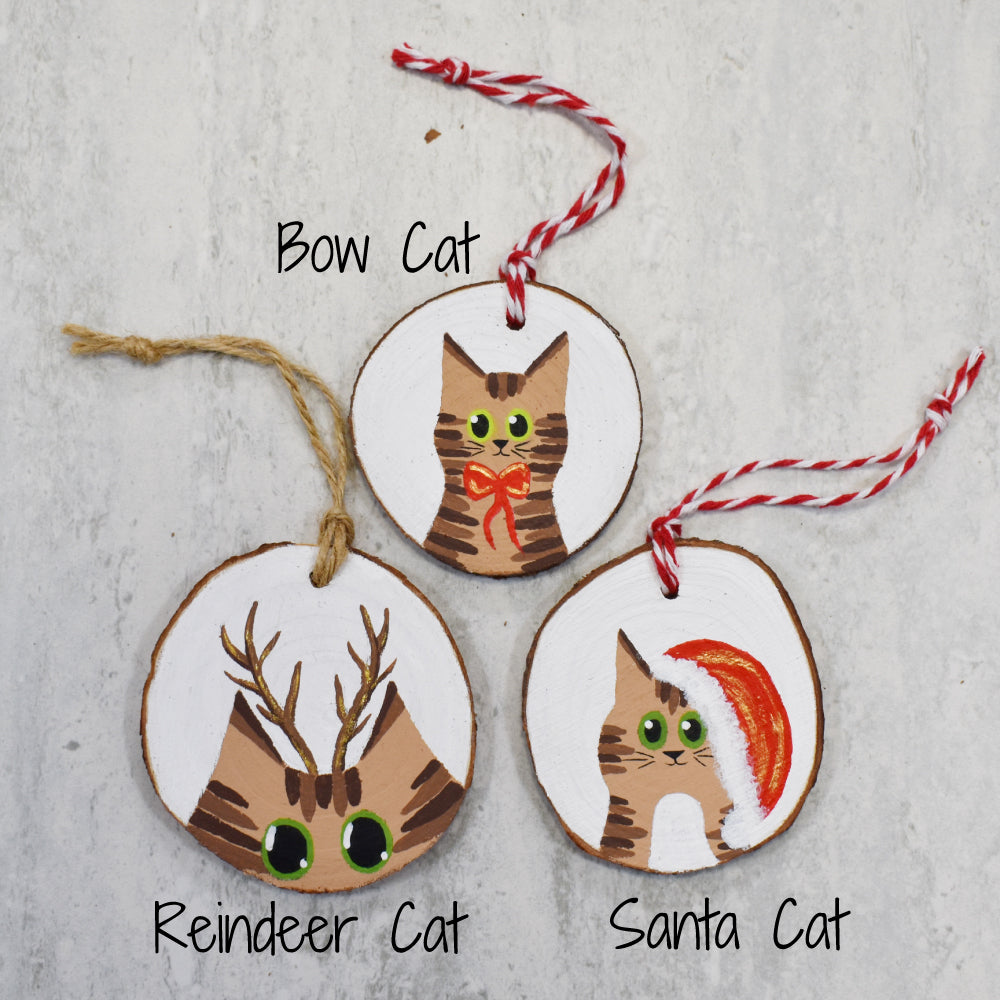 Brown Tabby Cat Baubles