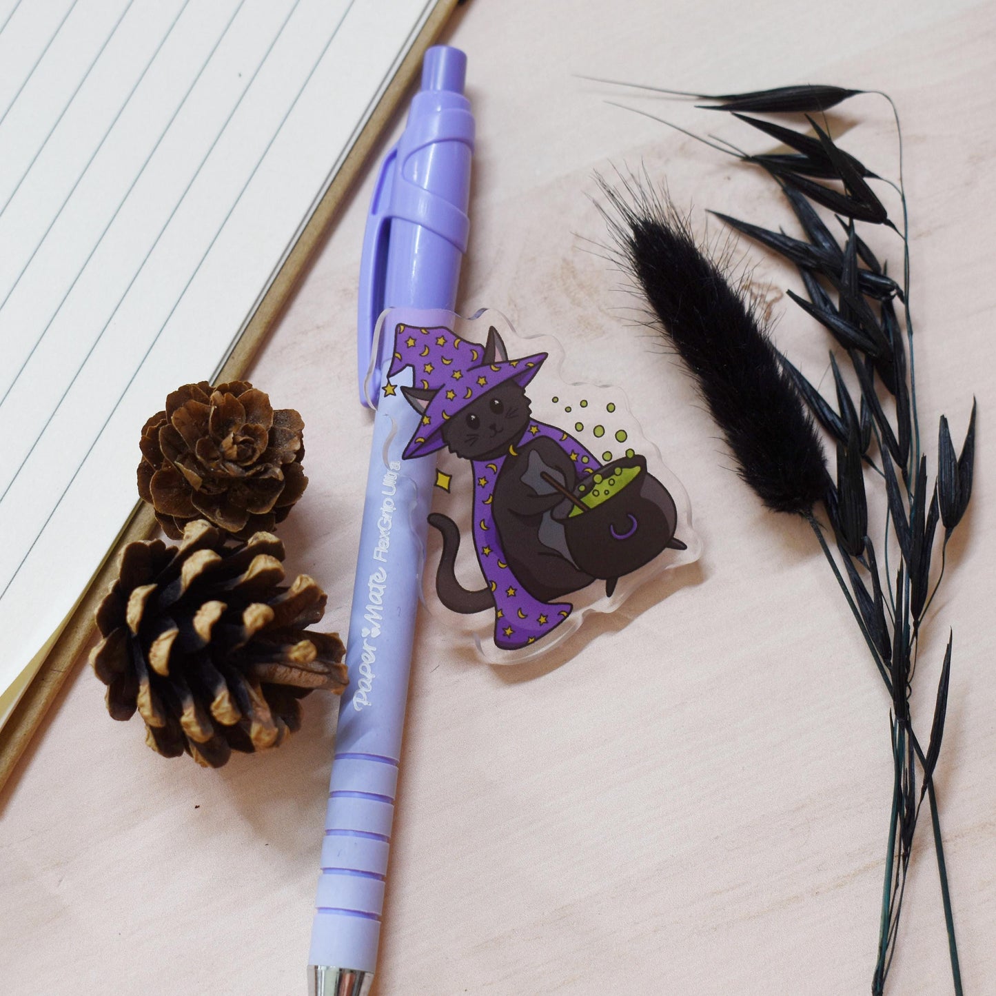 Witch Cat Pin Badge