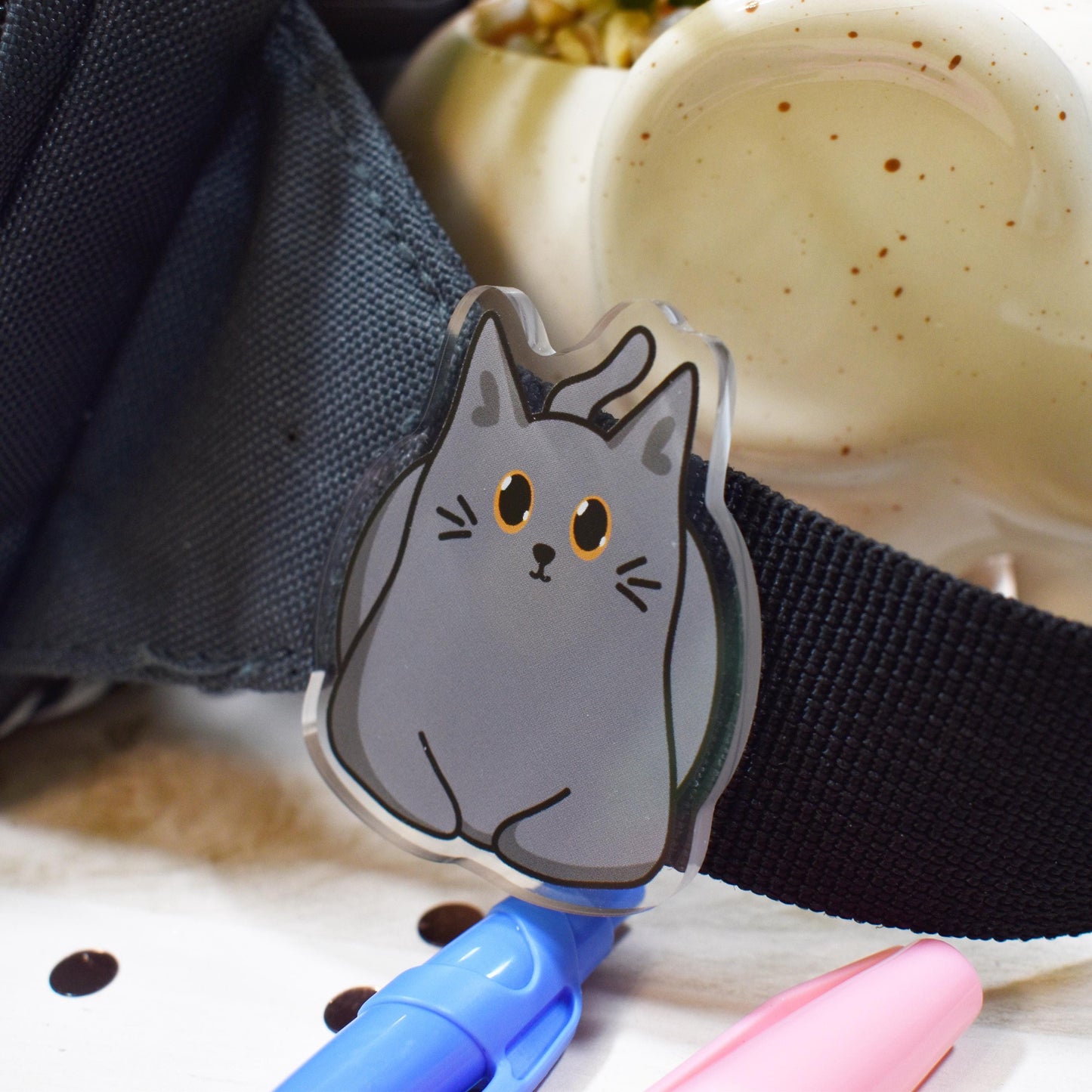 Grey Cat Magnet