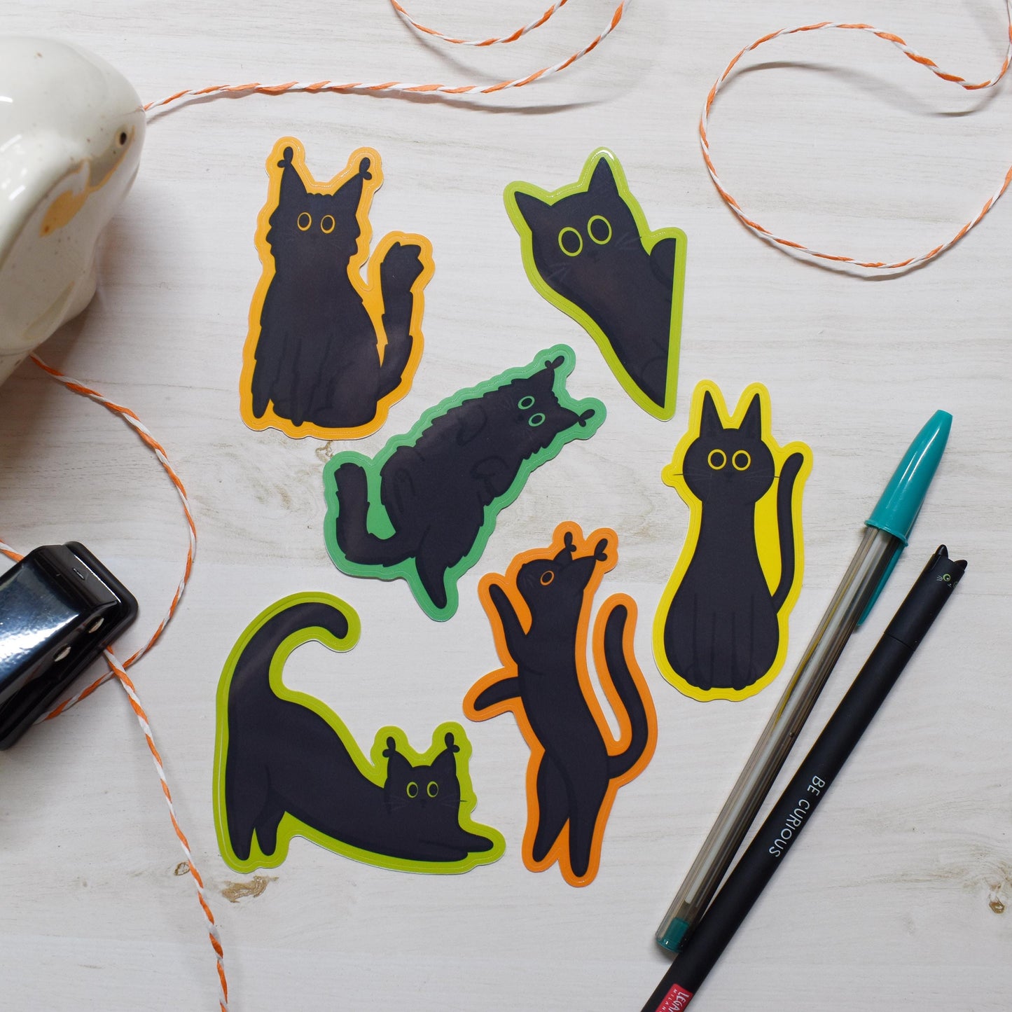 Black Cat Sticker Pack