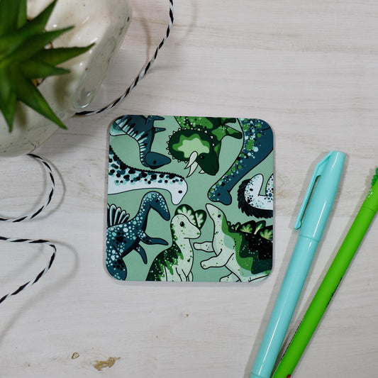 Green Dino Coaster