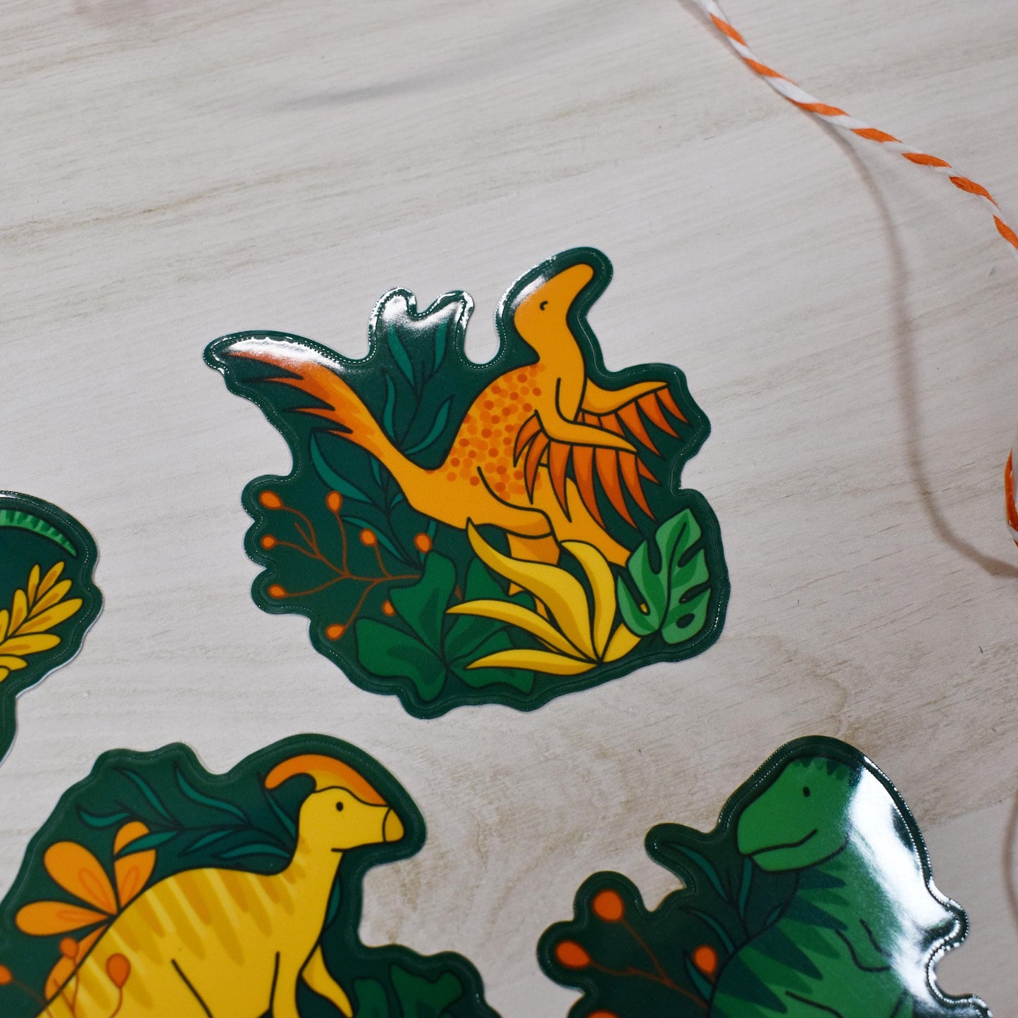 Floral Dino Sticker Pack