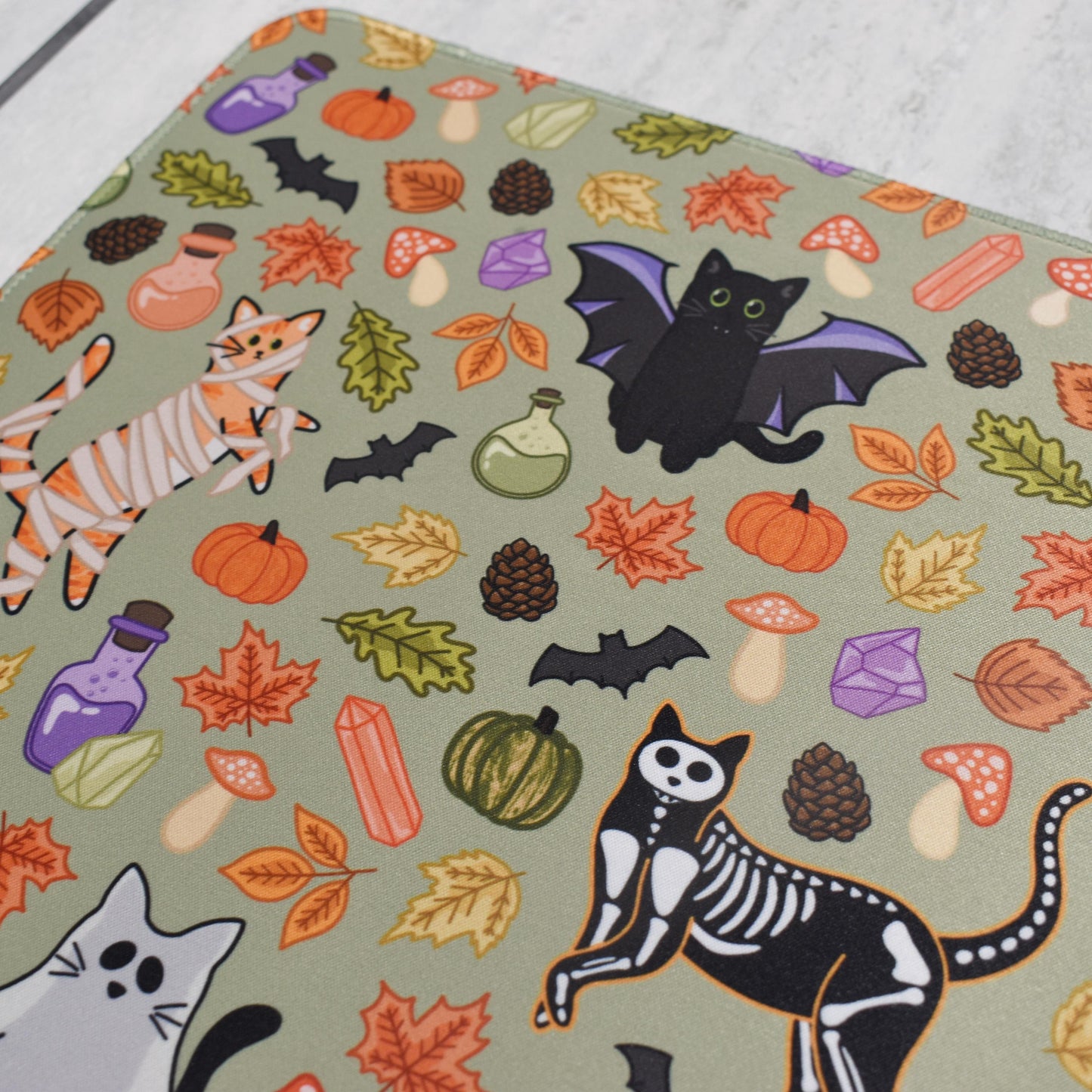 Halloween Cats Desk Mat