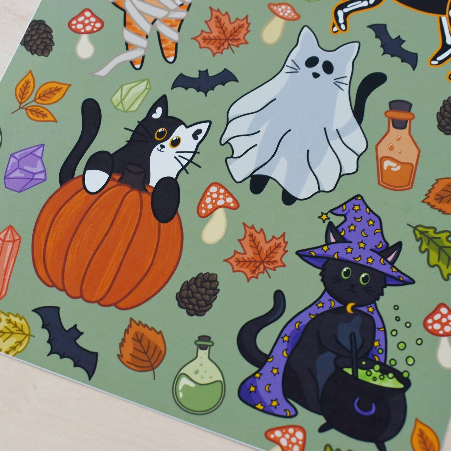 Halloween Cat Print