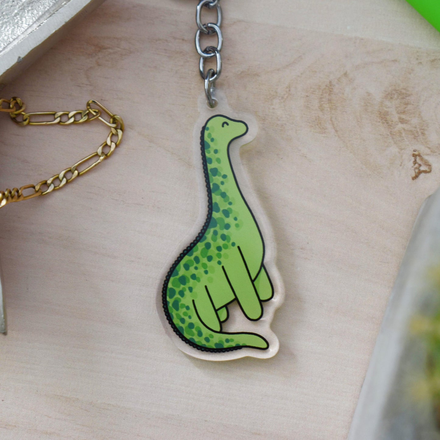 Brontosaurus Keyring