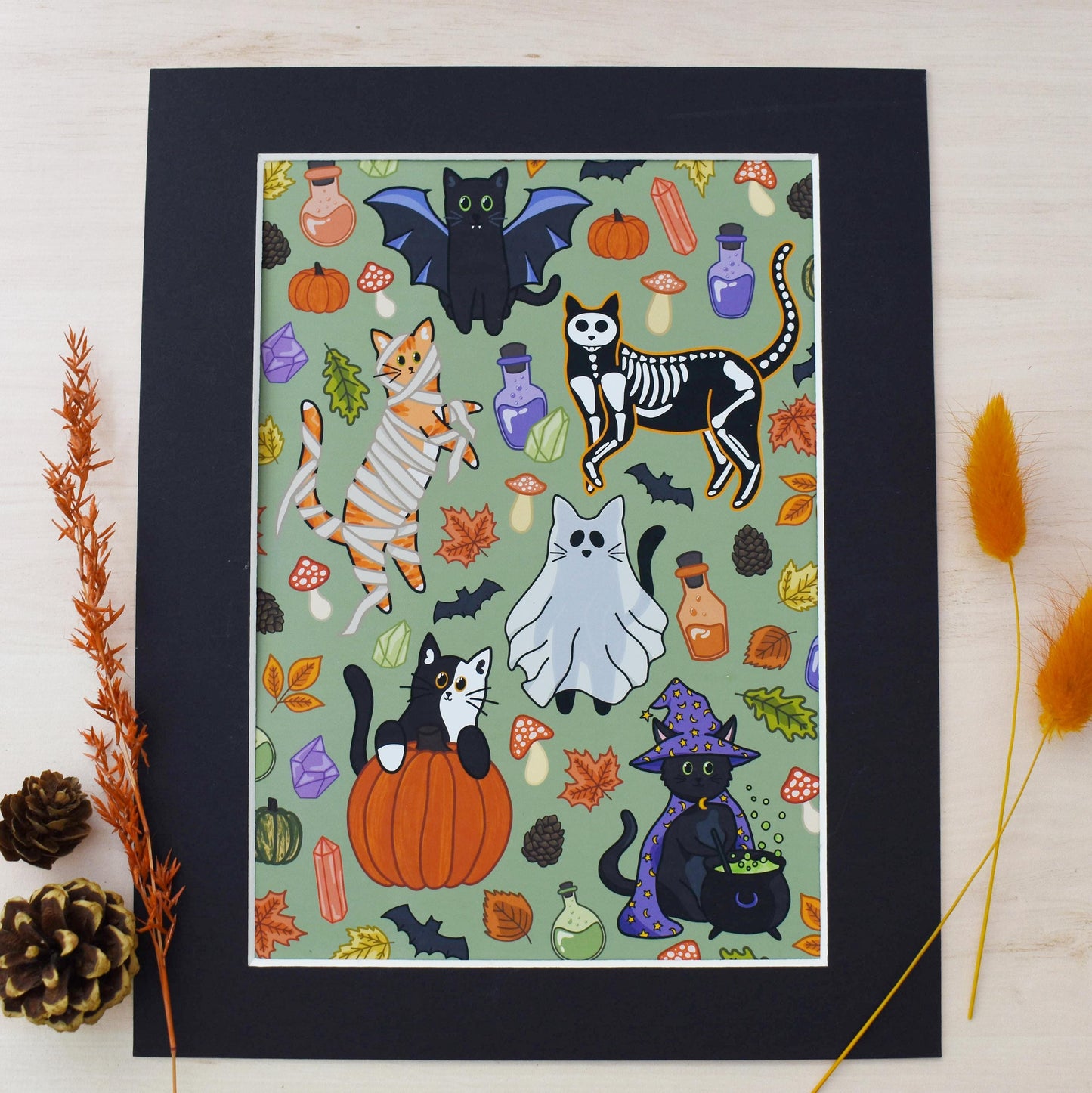 Halloween Cat Print