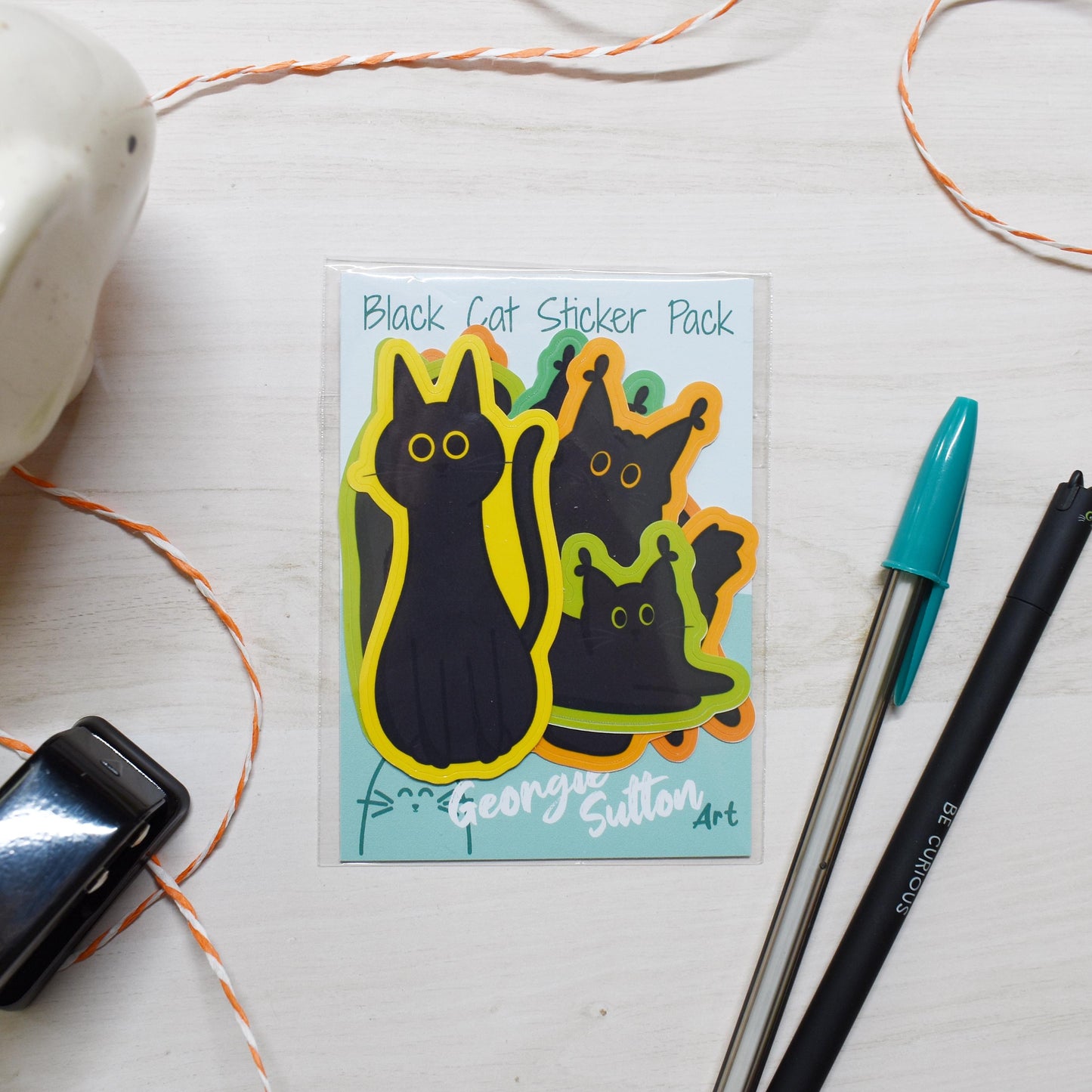 Black Cat Sticker Pack