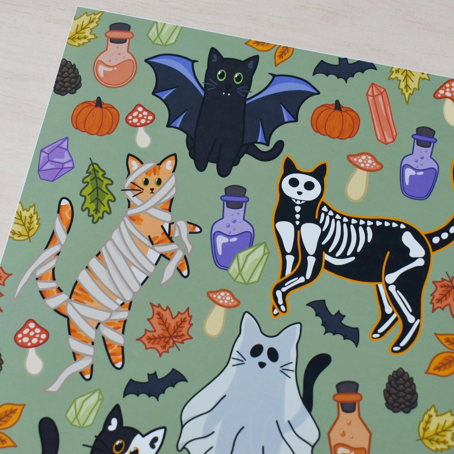 Halloween Cat Print